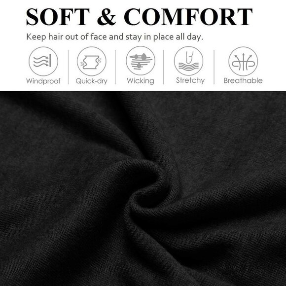 Headbands for Women Non Slip 16 Pack Elastic Sports Hair Bands for Women, Soft C - Picture 5 of 7